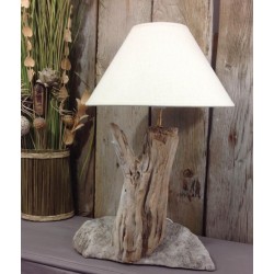 lampe en bois flotté design