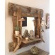 Grand Miroir en bois flotté