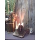 Lampe en bois flotté style photophore
