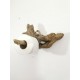 Dérouleur papier toilette bois flotté