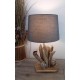 Lampe en bois flotté