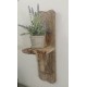 Etagère murale en bois flotté très cosy