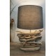 Luminaire design en bois flotté