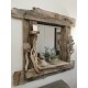 Structure en bois flotté pour miroir