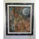 Voiliers sous la lune