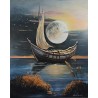 Bateau sous la lune