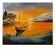 Barque au coucher de soleil