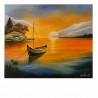 Barque au coucher de soleil